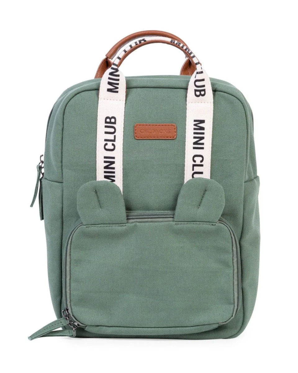 Childhome Mini Club children's backpack Signature Green