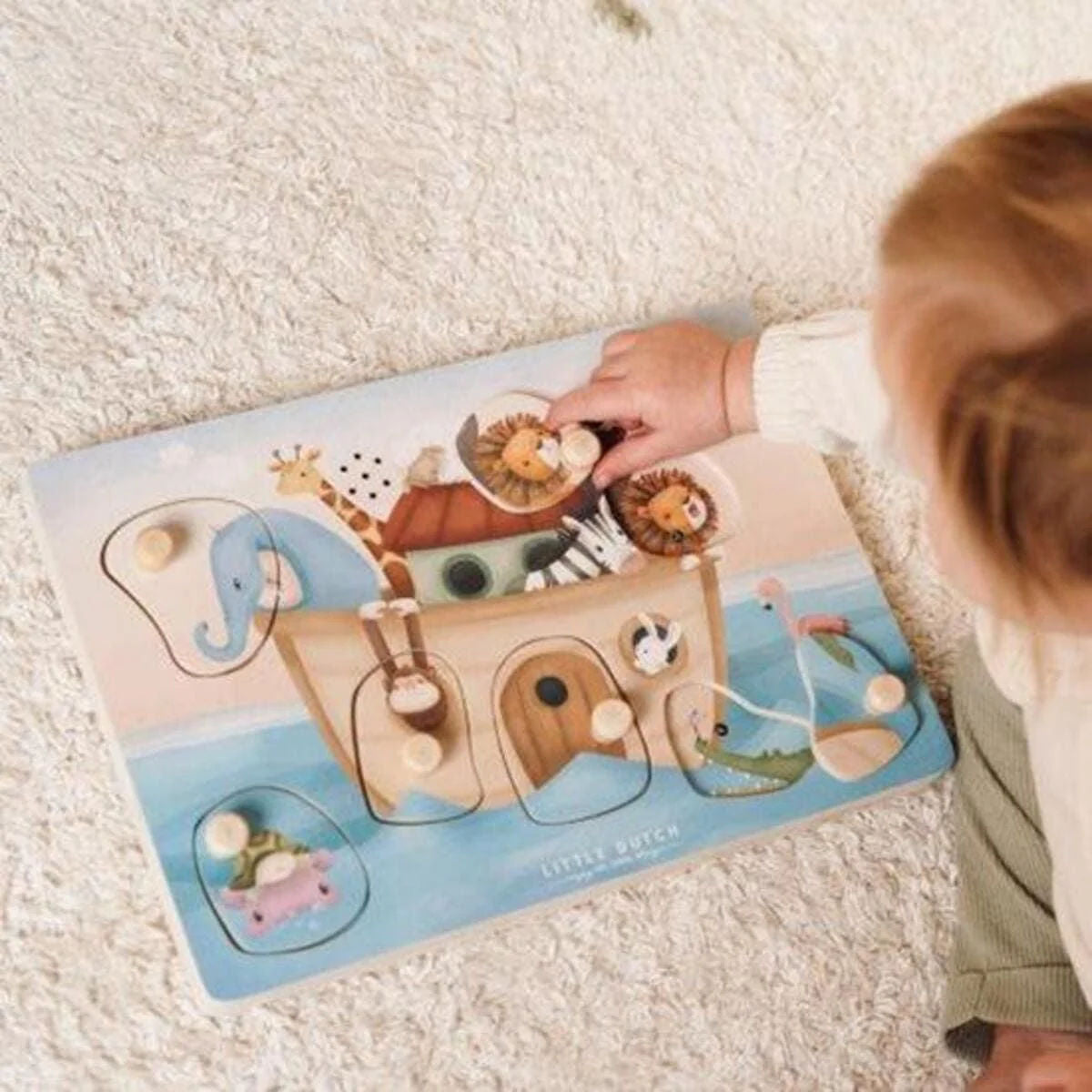 Little Dutch® Wooden Sound Puzzle, Noah's Ark