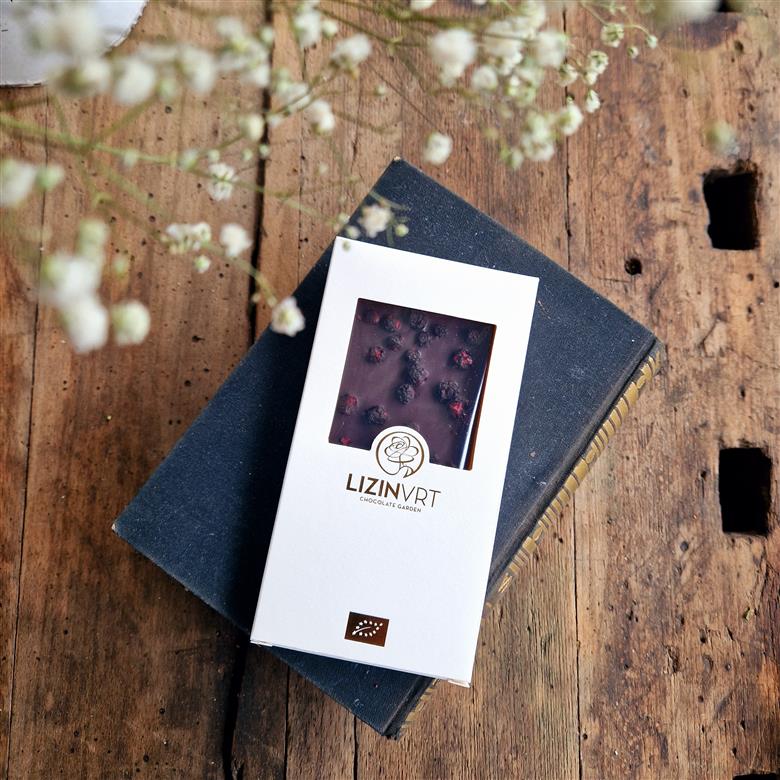 White chocolate (ORGANIC) "BLONDI" - haskap berry 35 g