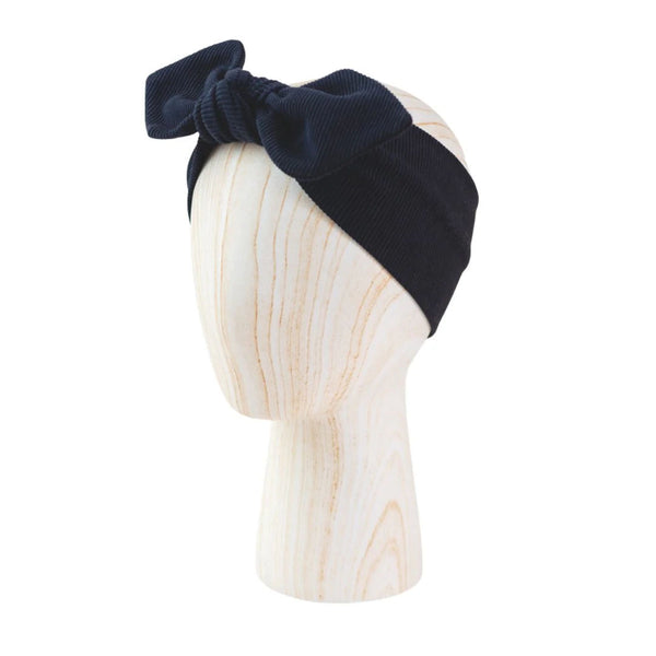 Children's Ribbon with Bow ribbed BLACK