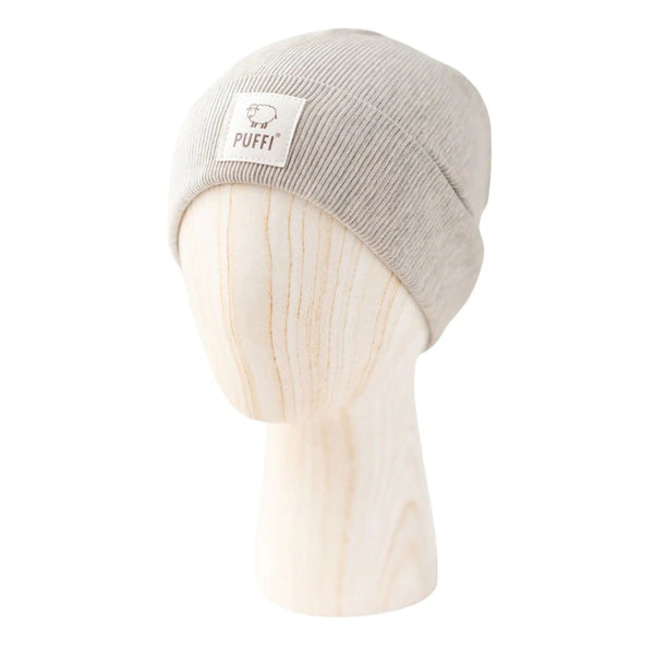 Otroška kapa Beanie - Ribbed SVETLO SIVA