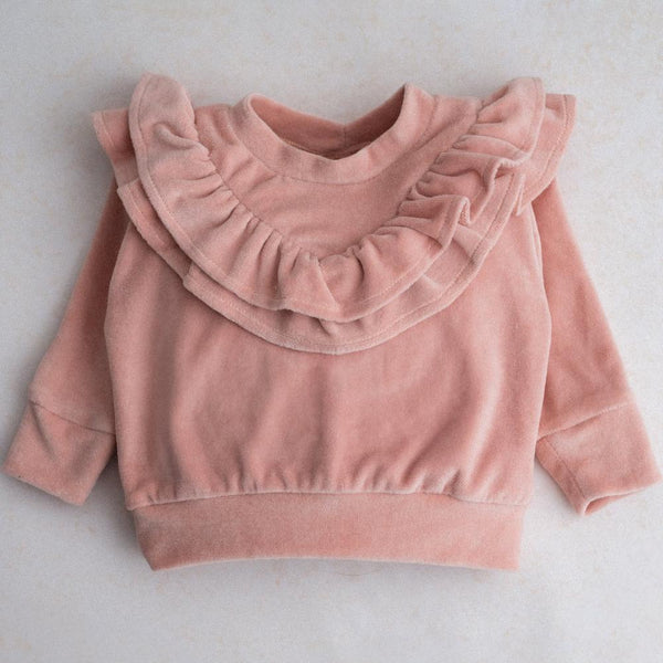 Otroška Jopa FLUFFY - PLIŠ POWDER PINK