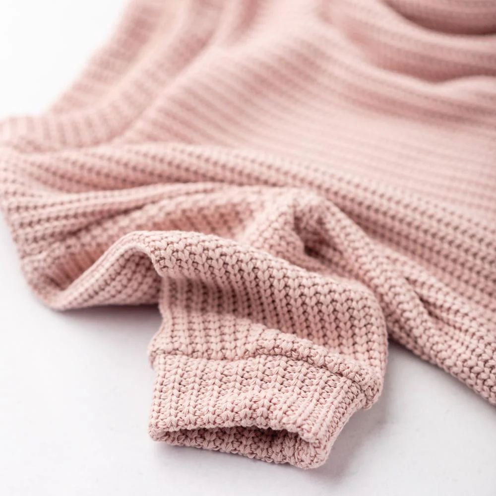 Adult Oversized Jumper - Cable Knit Sweet Pink