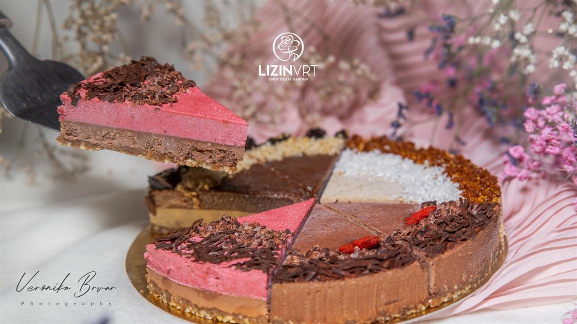 Presna torta z EKO certifikatom - PARTY MIX "št.1"- 4 okusi (mala/8 kosov/premer-18)