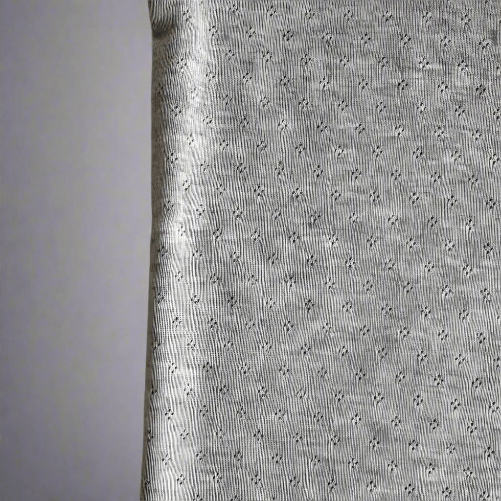 Children's short sleeves - Pointoille knitwear Grey