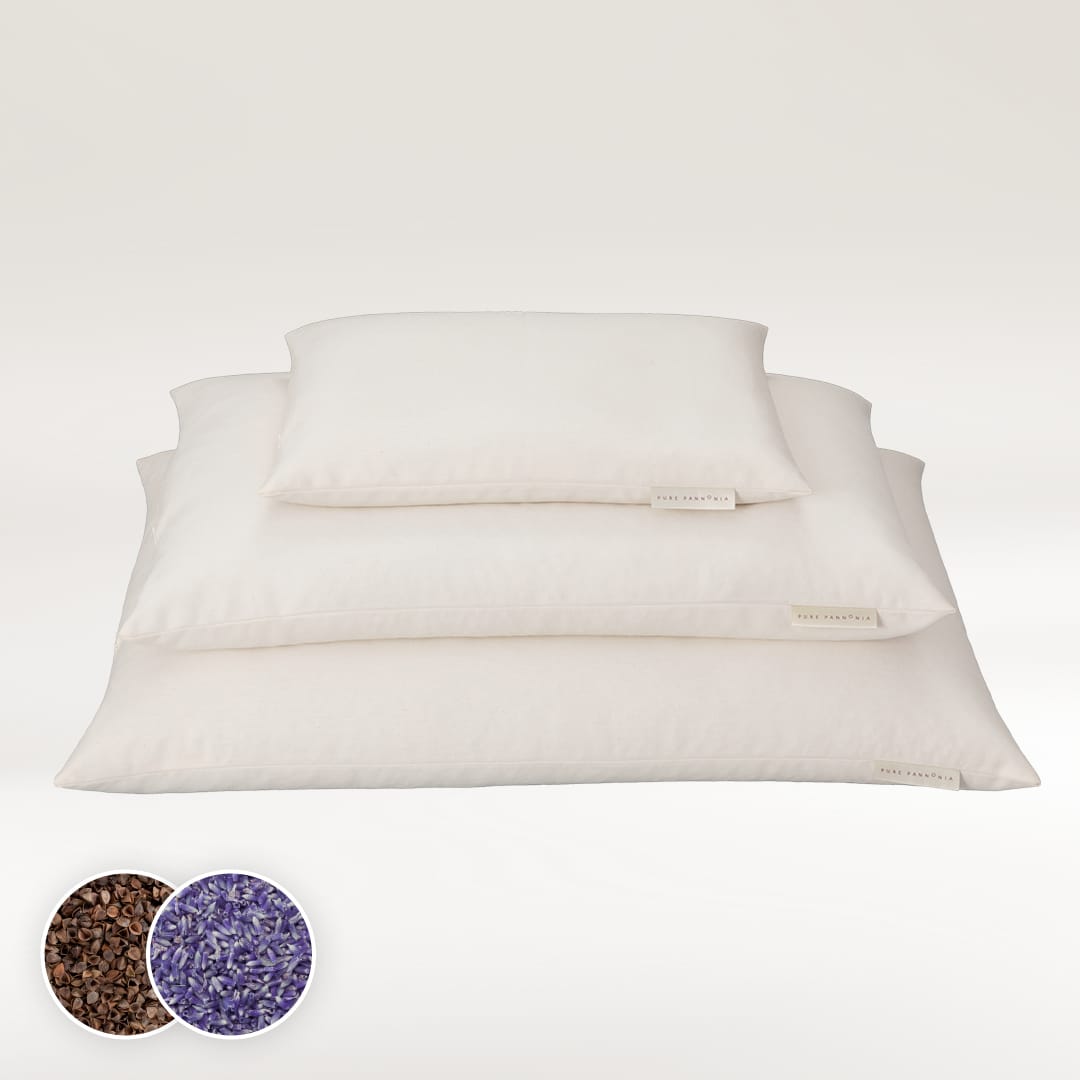 Sopia pillow (lavender, buckwheat hulls)