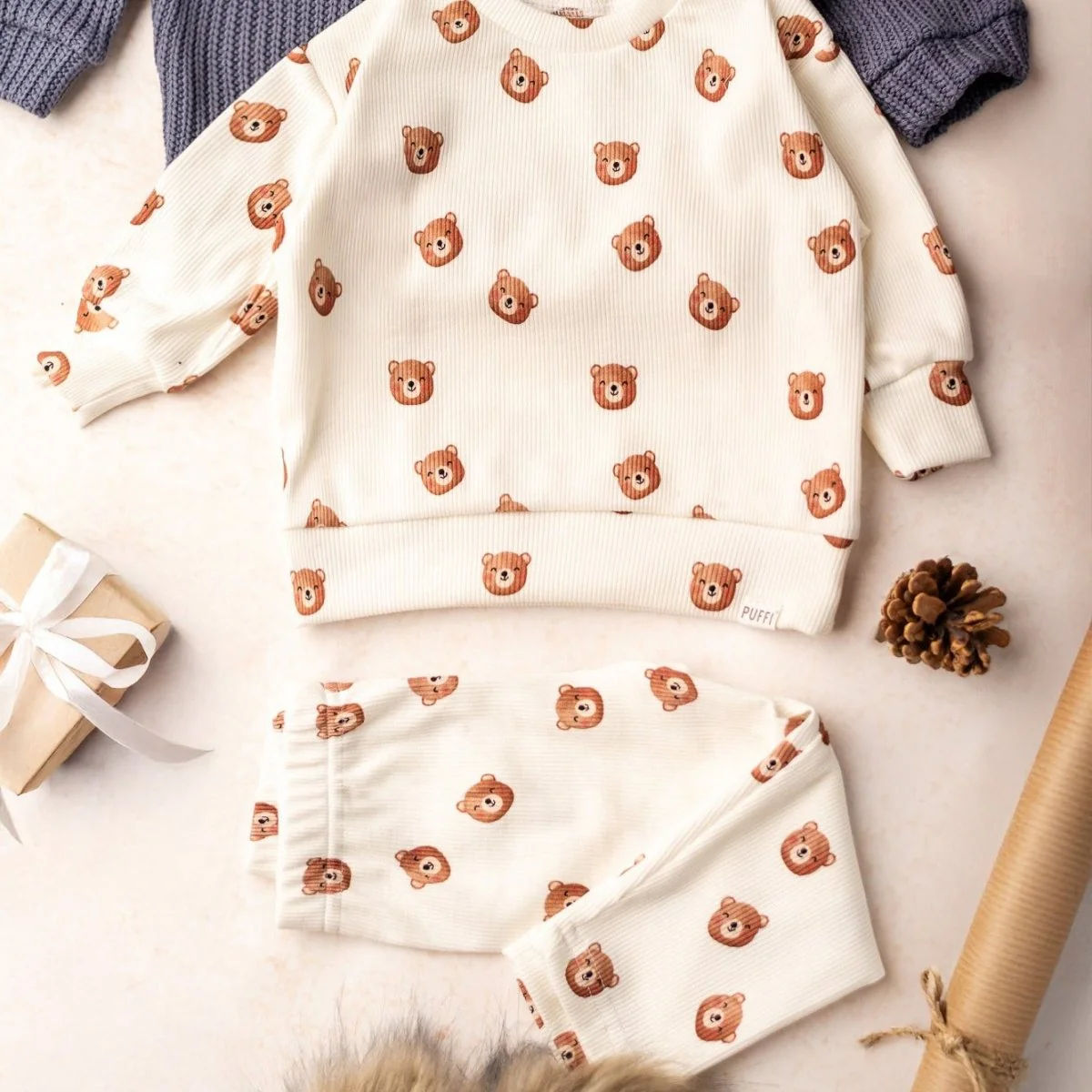 Children's T-shirt - ribbed TEDDY BEAR