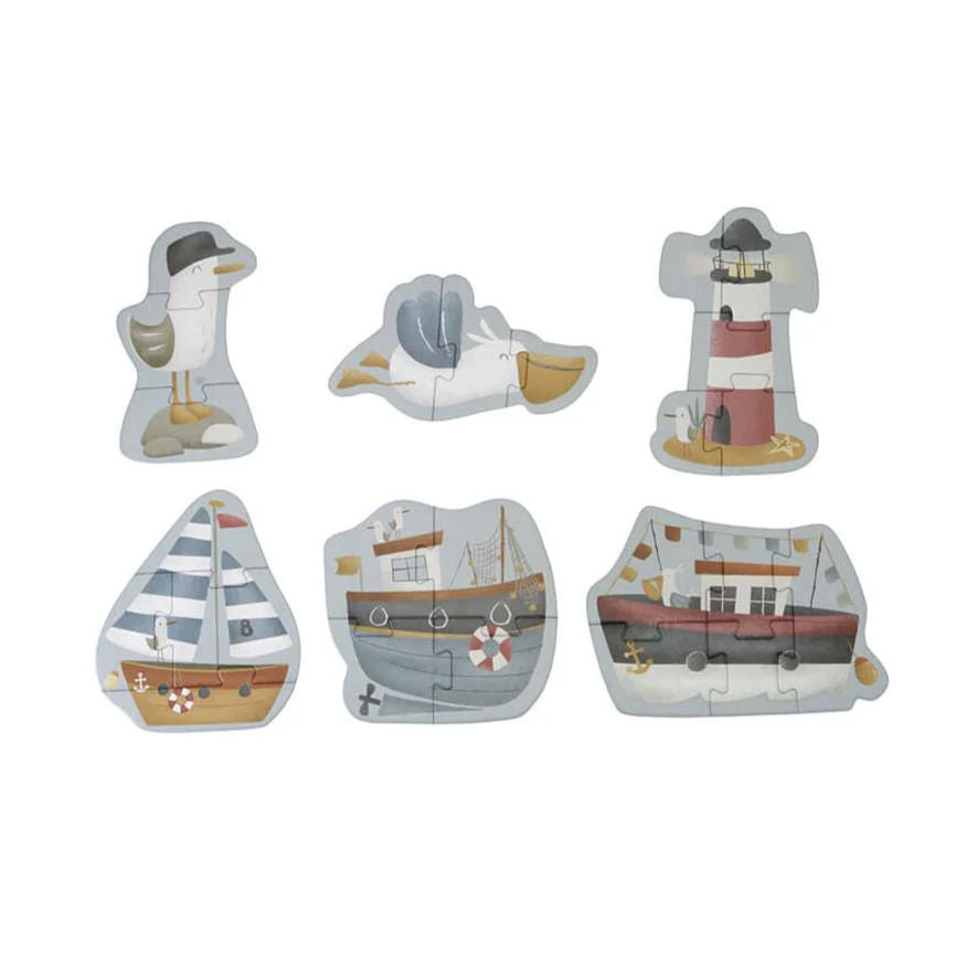 Little Dutch® Puzzle Sailors Bay 6 in 1