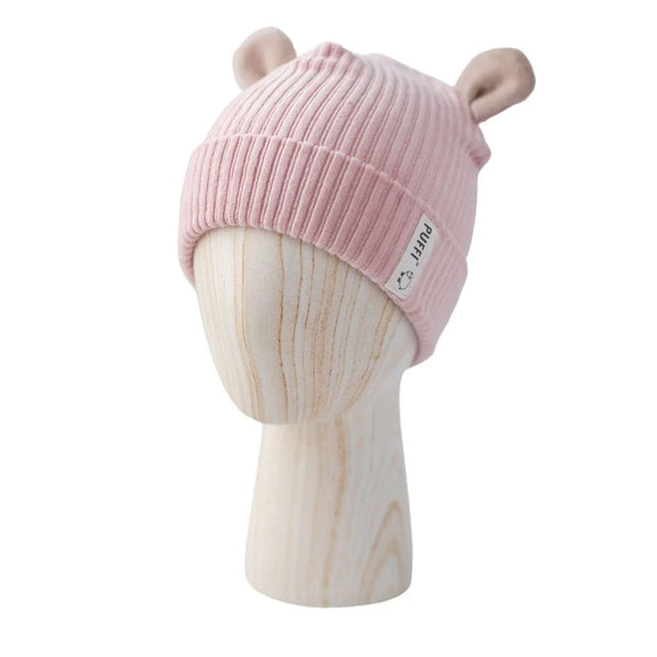 Children's Beanie - MEDO plush ribbed CUTIE ROSE