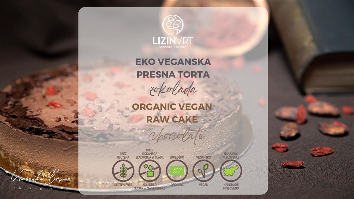 Fresh cake with ECO certificate - MONO - chocolate (small/8 pieces/diameter-18)