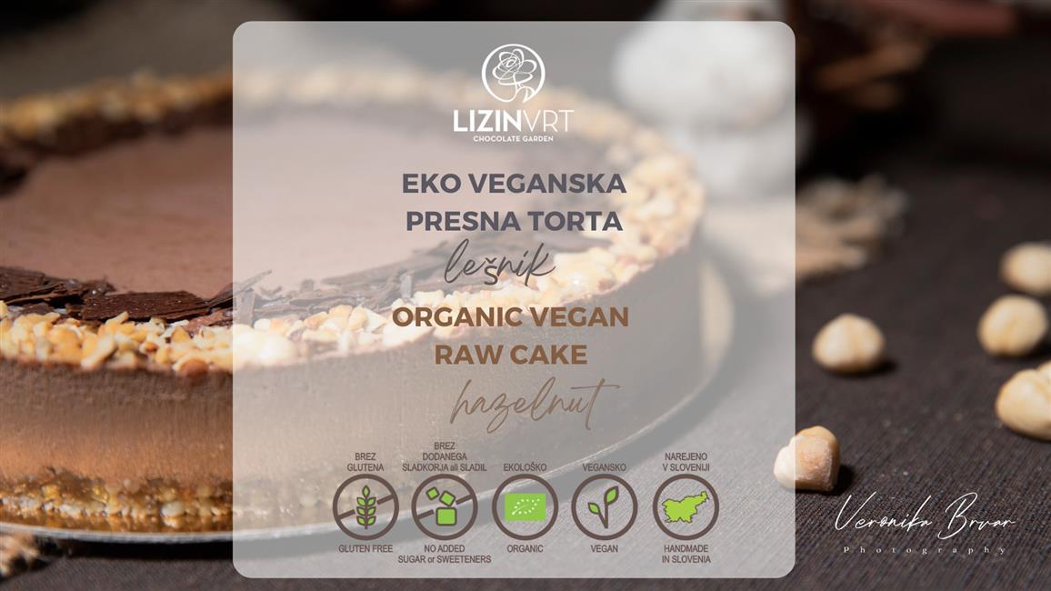Fresh cake with ECO certificate - MONO - hazelnut (large/16 pieces/diameter-26)