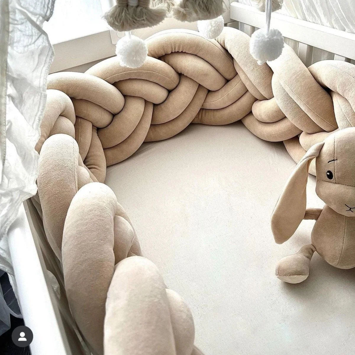 Double border of the children's bed PLUSH BEIGE