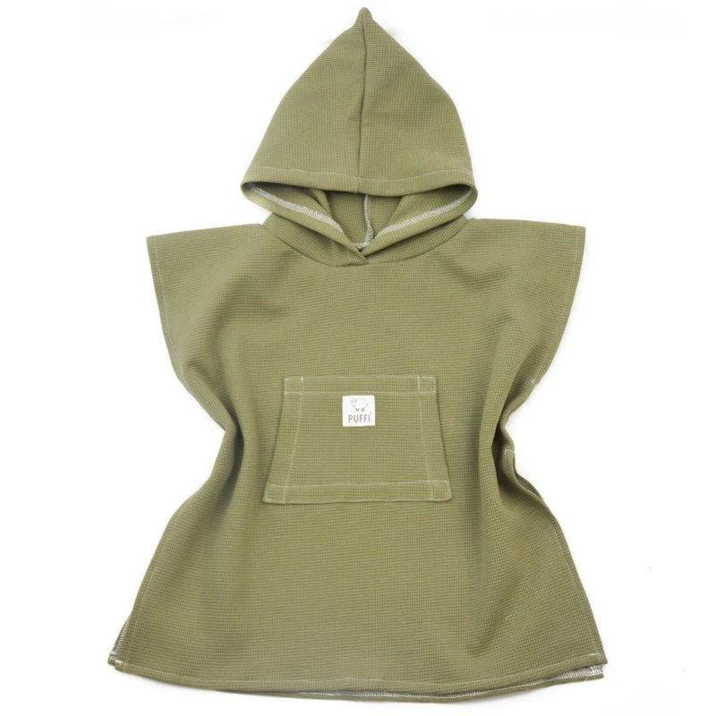 Children's Bath Poncho, OLIVE GREEN
