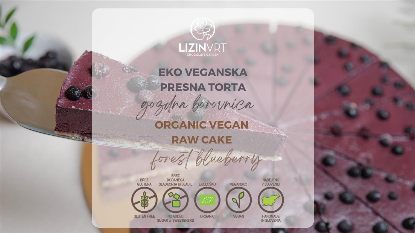 Fresh cake with ECO certificate - BLUEBERRY (large/16 pieces)