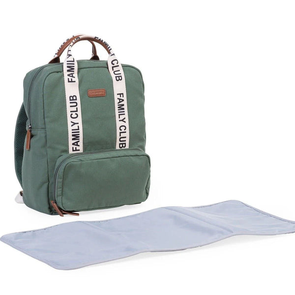 Changing backpack FAMILY CLUB signature, GREEN