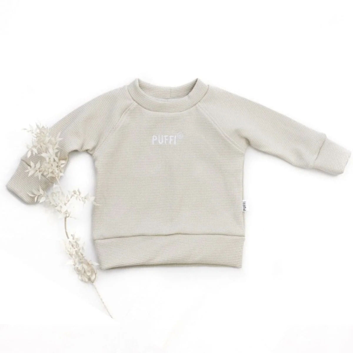 Children's waffle t-shirt, Beige