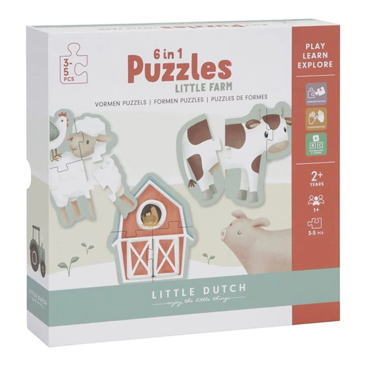 Little Dutch® Puzzle Little Farm 6 in 1