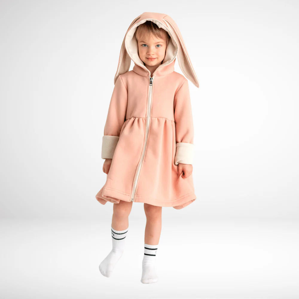 Children's Coat - Bunny Powder Pink