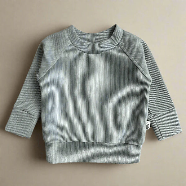 Children's Ribbed Maja - Gray