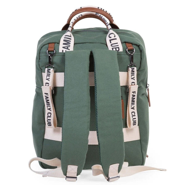 Changing backpack FAMILY CLUB signature, GREEN