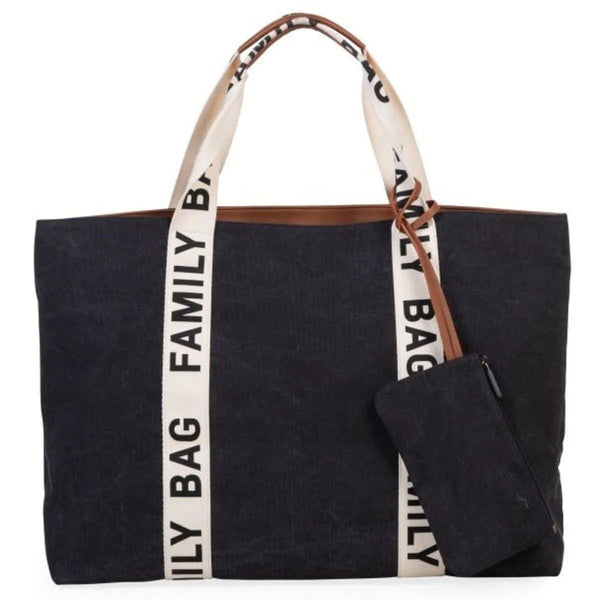 Torba FAMILY BAG Signature Canvas, BLACK