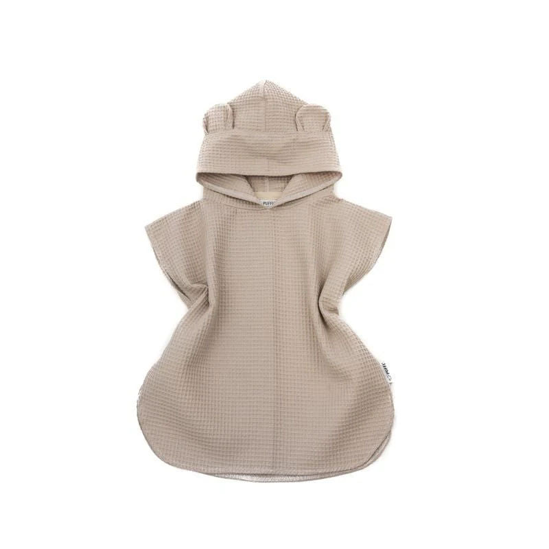 Children's Bath Poncho with Ears, BEIGE