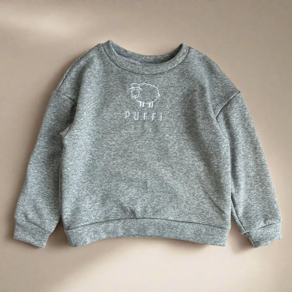 Children's sweatshirt - thick GREY MELANGE
