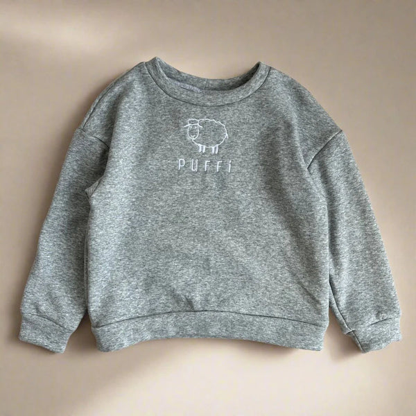 Children's sweatshirt - thick GREY MELANGE