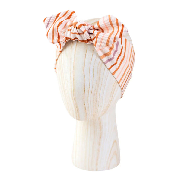 Children's Ribbon with Bow ribbed MULTICOLOUR STRIPES