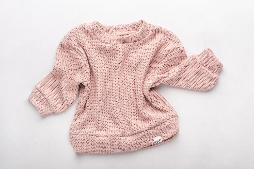 Adult Oversized Jumper - Cable Knit Sweet Pink
