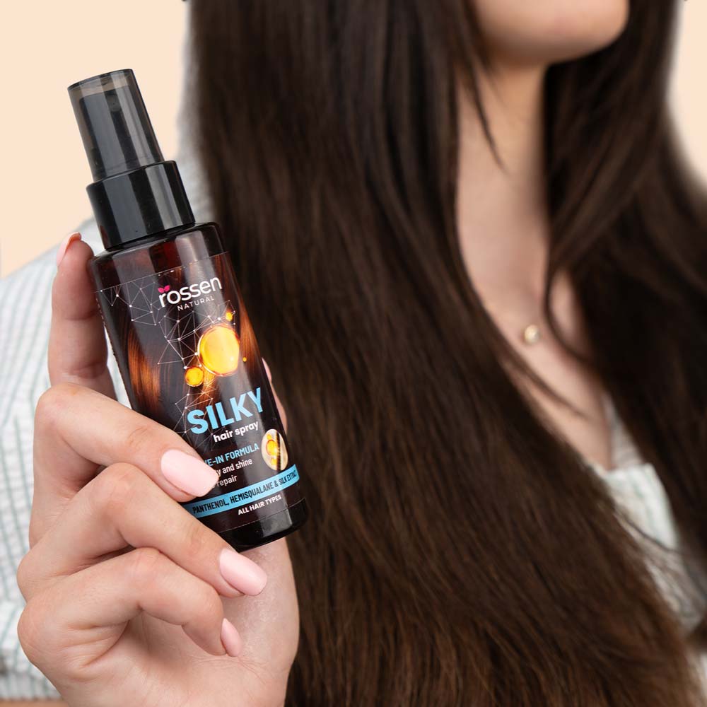 Silky hair thermal protection spray