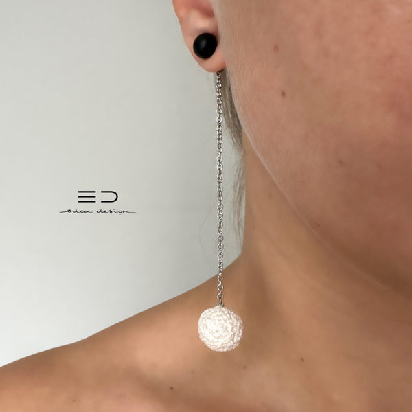 bulb | črna perla | uhani 2v1 + prstan