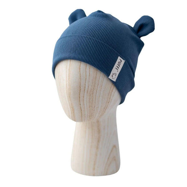 Children's Beanie - MEDO Ribbed JEANS BLUE