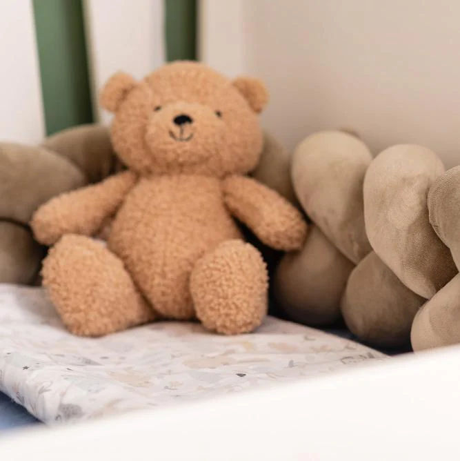 Single fringe for children's bed PLUSH OLIVE GREEN