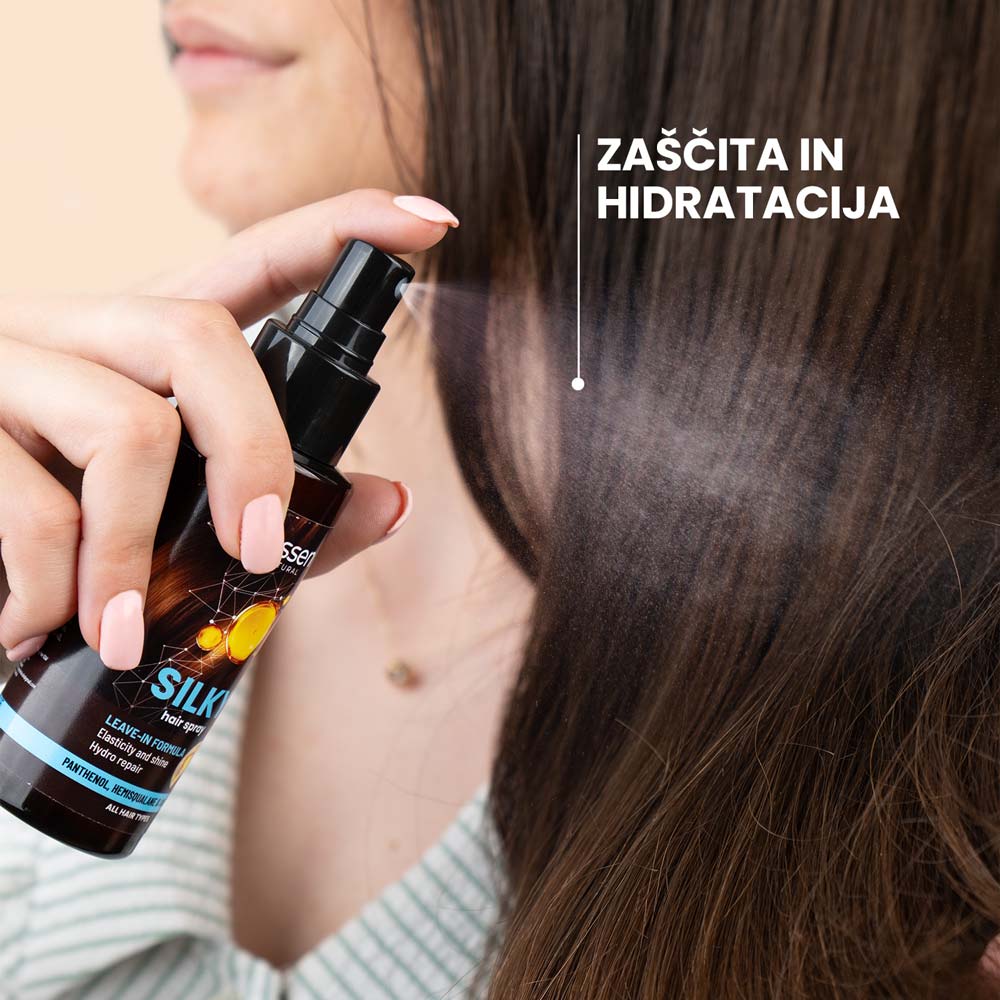 Silky hair thermal protection spray