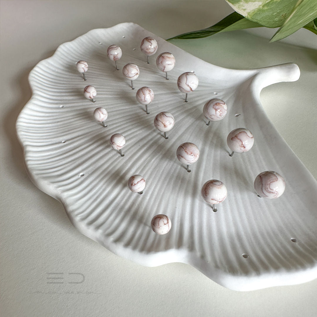 bulb marble uhani | velikost po izbiri