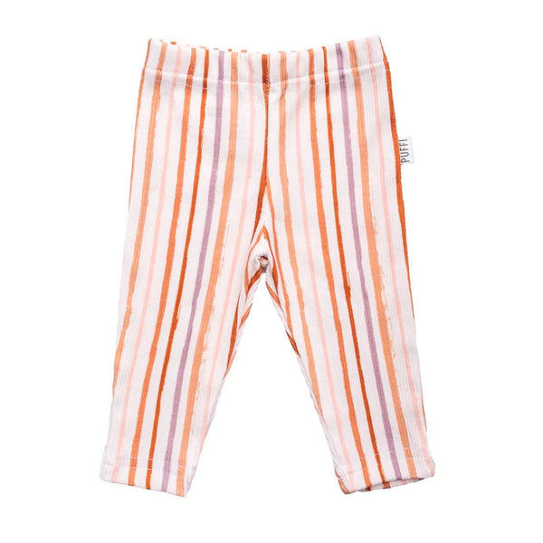 BABY LEGGINS - ribbed MULTICOLOUR STRIPES