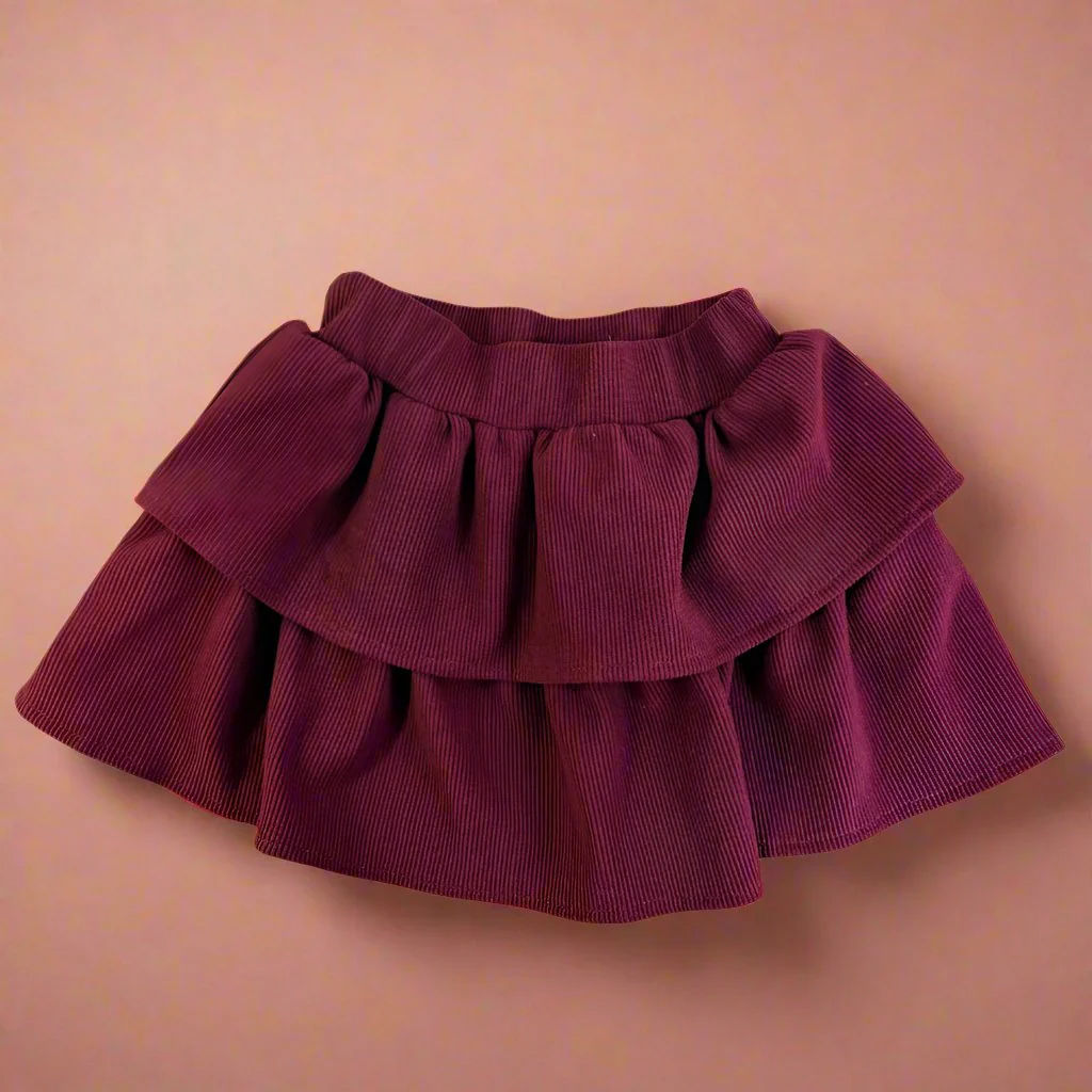 Children's skirt - Burgundy Red