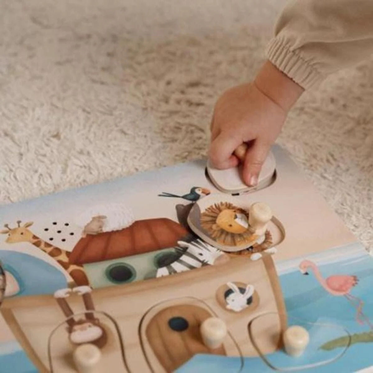 Little Dutch® Wooden Sound Puzzle, Noah's Ark