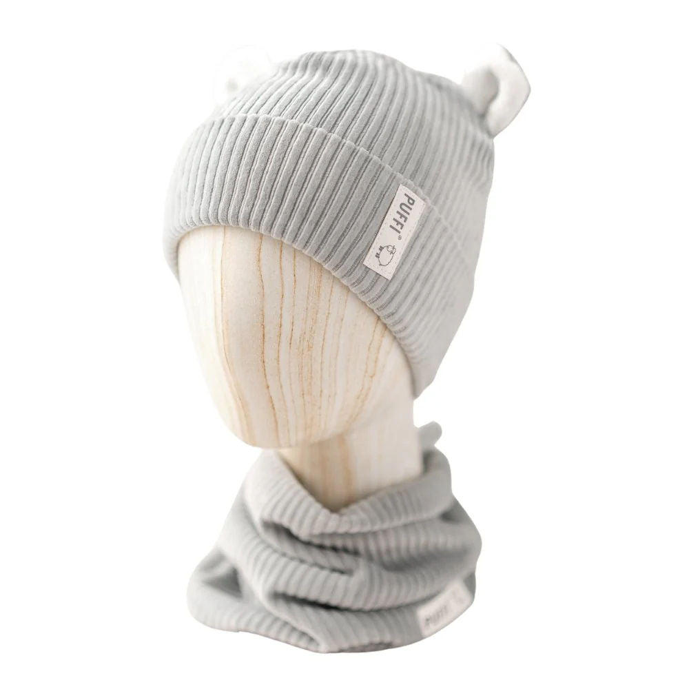 Children's tube scarf - ribbed Plush Mint