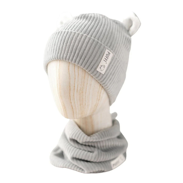 Children's tube scarf - ribbed Plush Mint