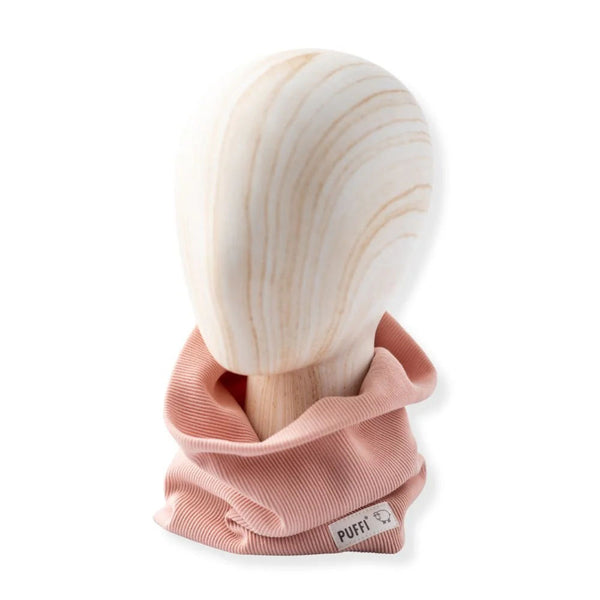 Children's tube scarf - ribbed Powder pink
