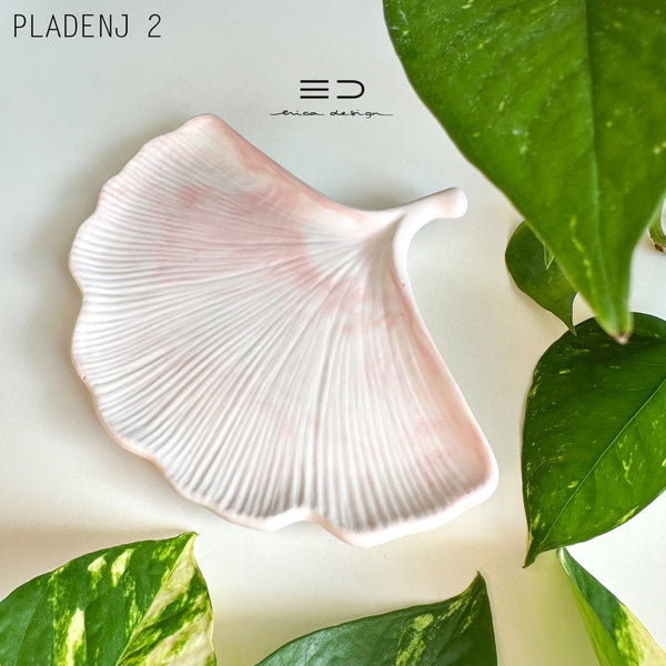 dekorativni pladenj ginko | roza
