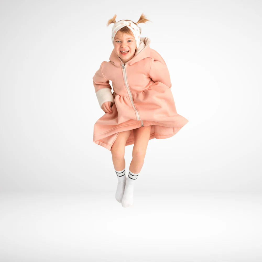 Children's Coat - Bunny Powder Pink
