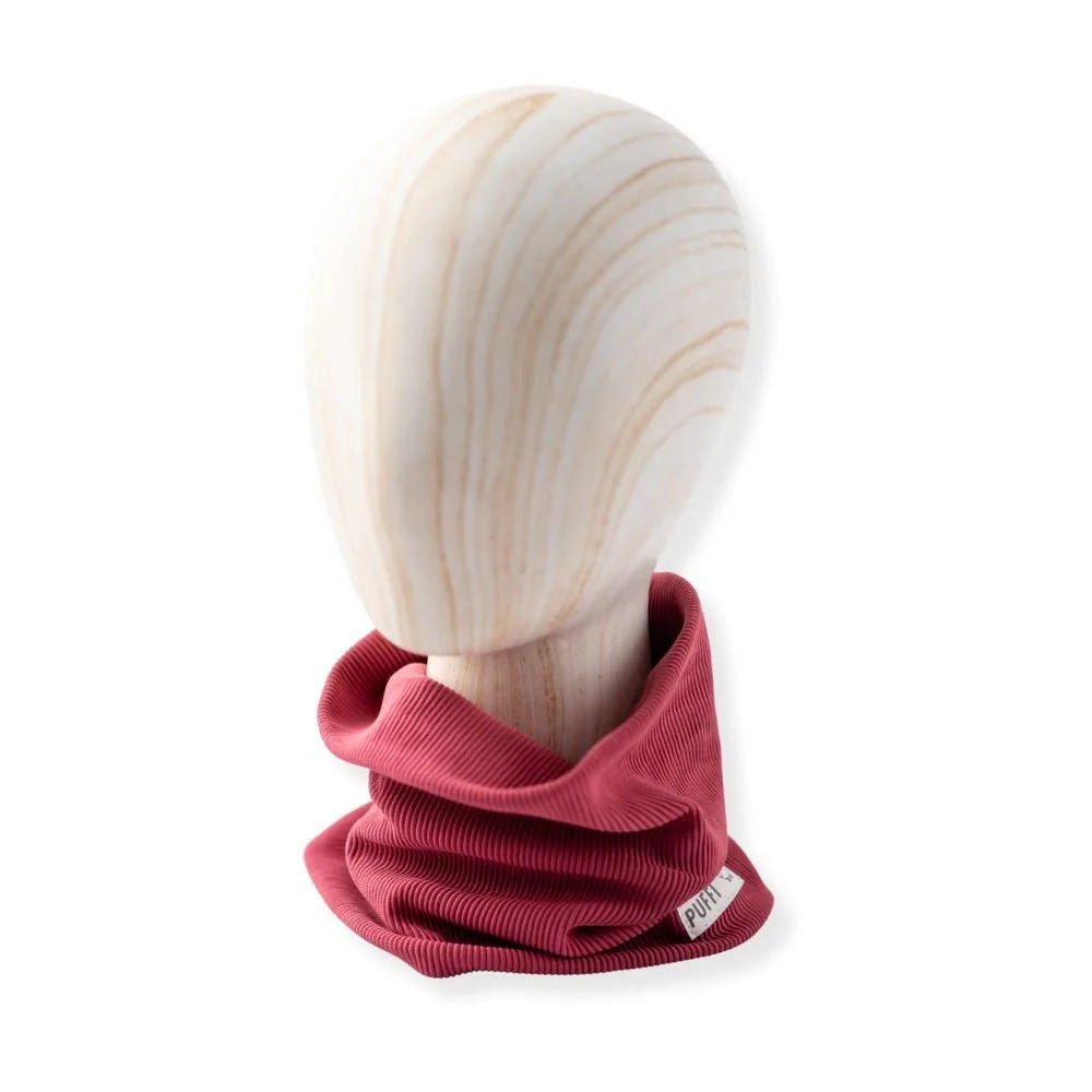 Adult beanie hat + POM POM - Ribbed RASPBERRY