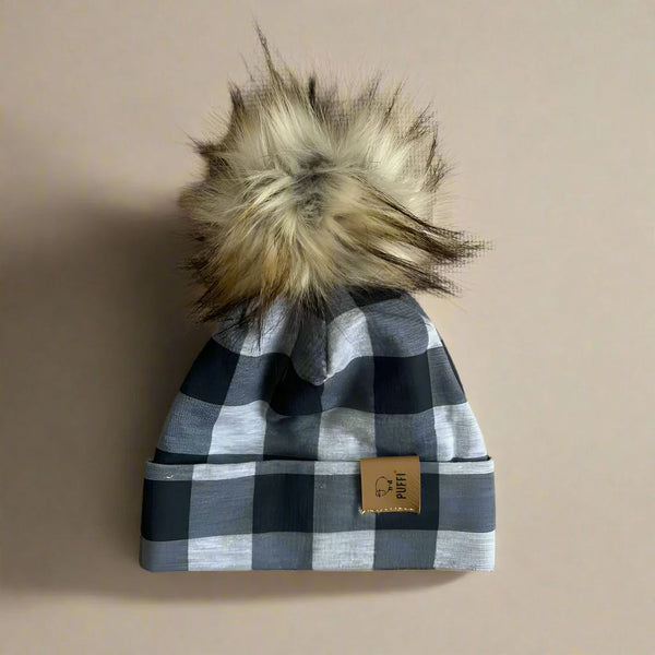 Buffalo Padded Cap - Gray + POM POM